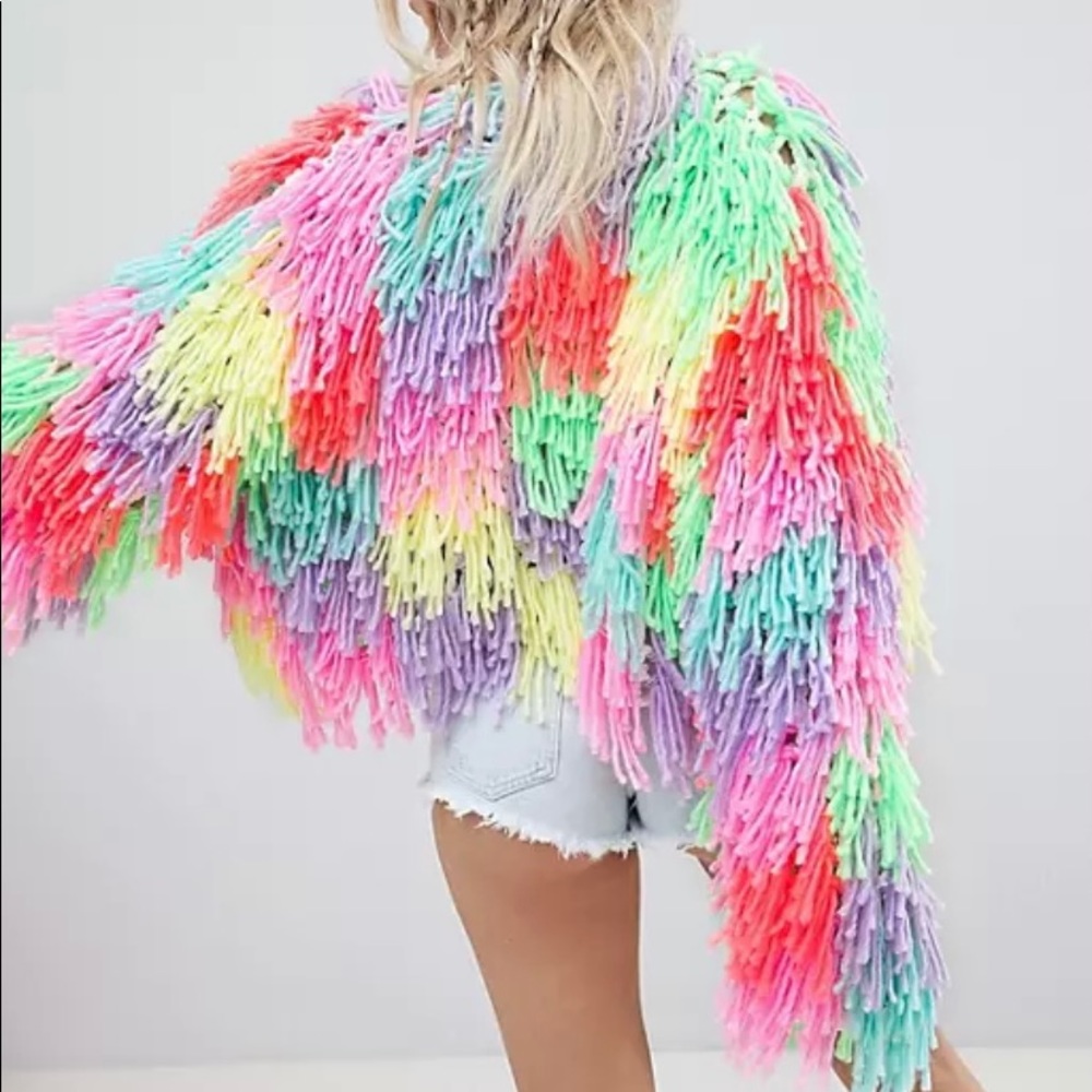 COPY - Crochet Multi-Colored Jacket - Picture 2 of 2